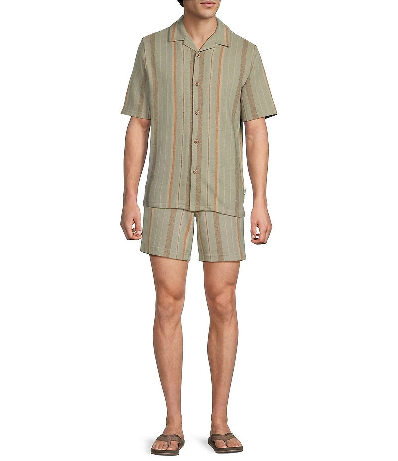 Rowm Short Sleeve Stripe Camp Shirt