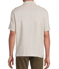 Rowm Short Sleeve Striped Camp Shirt