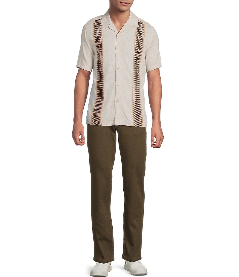 Rowm Short Sleeve Striped Camp Shirt