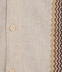 Rowm Short Sleeve Striped Camp Shirt