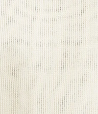 Rowm Short Sleeve Textured Solid Johnny Collar Knit Sweater Shirt