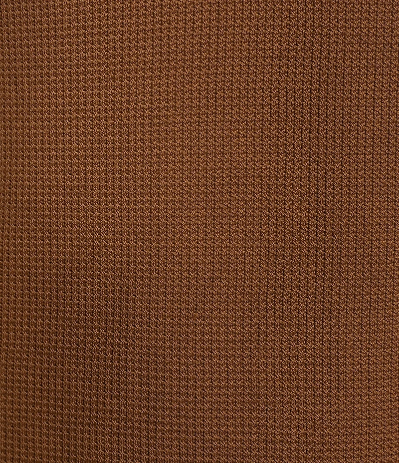 Rowm Short Sleeve Textured Solid Johnny Collar Knit Sweater Shirt