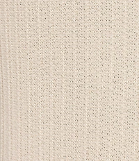 Rowm Short Sleeve Textured Solid Knit Sweater Shirt