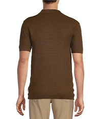 Rowm Short Sleeve Textured Solid Snit Shirt