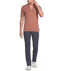 Rowm Short Sleeve Textured Solid Snit Shirt