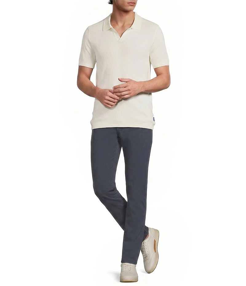 Rowm Short Sleeve Textured Solid Snit Shirt