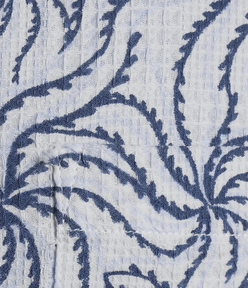 Rowm Short Sleeve Textured Swirl Print Shirt