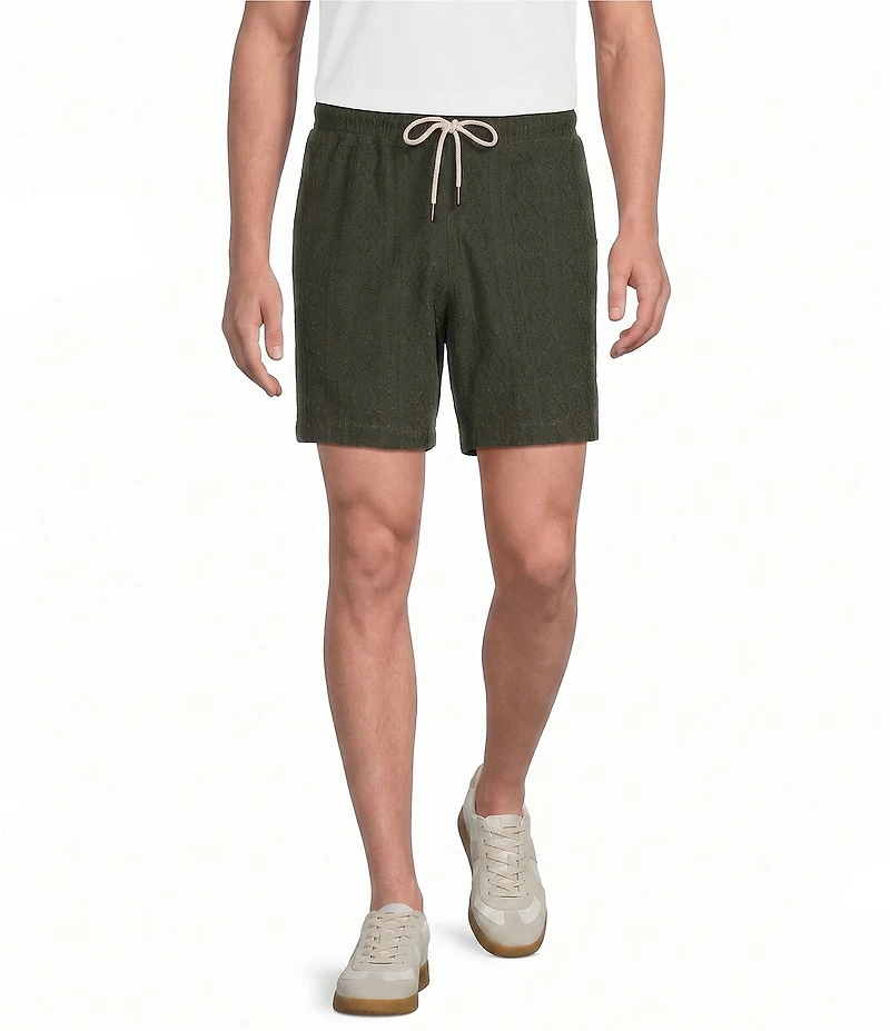 Rowm Solid Terry 7#double; Inseam Shorts