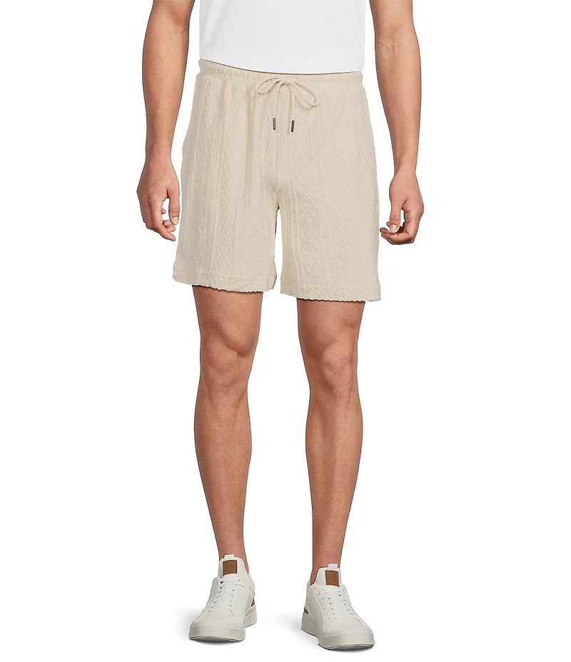 Rowm Solid Terry 7#double; Inseam Shorts