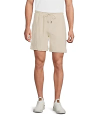Rowm Solid Terry 7#double; Inseam Shorts