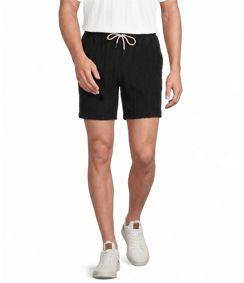 Rowm Solid Terry 7#double; Inseam Shorts