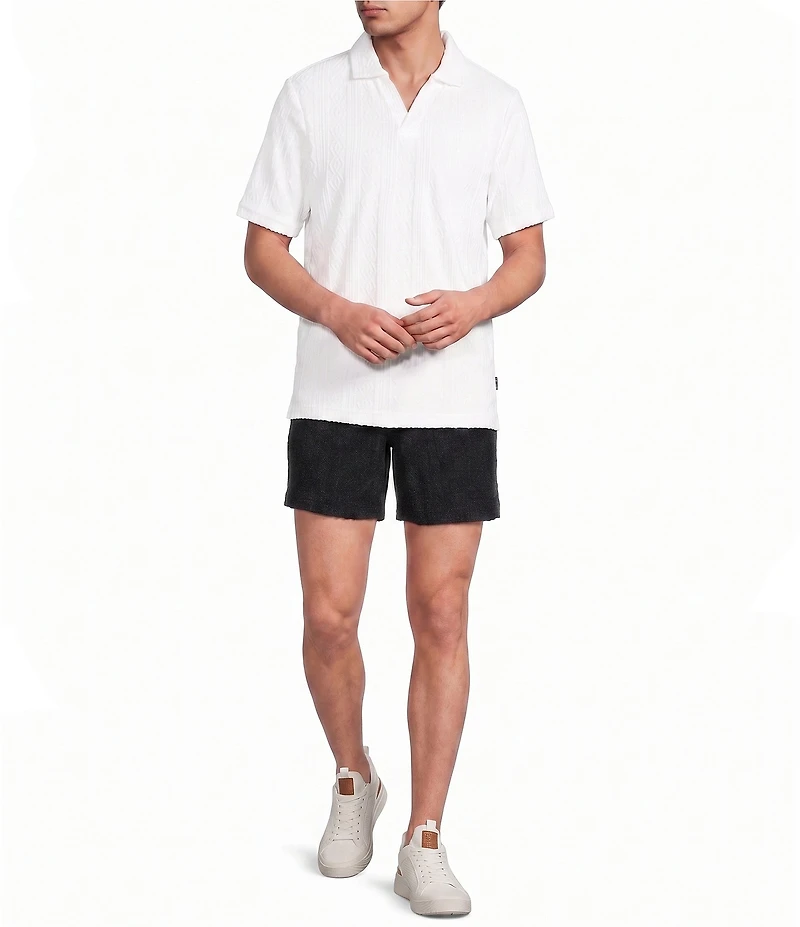 Rowm Solid Terry 7#double; Inseam Shorts