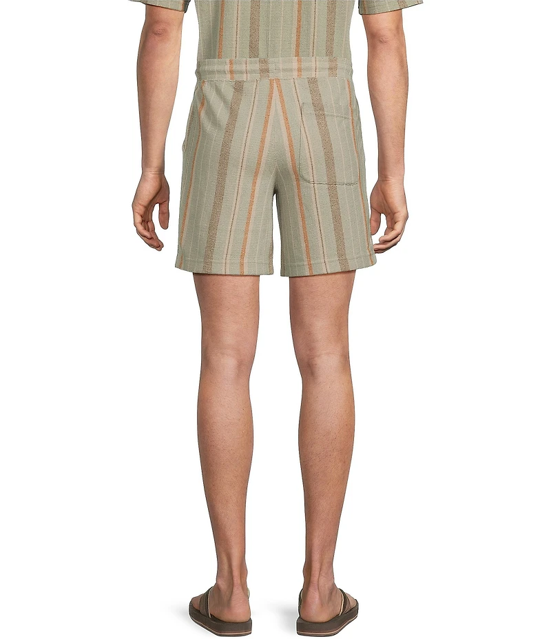 Rowm Striped 7#double; Inseam Shorts