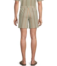 Rowm Striped 7#double; Inseam Shorts