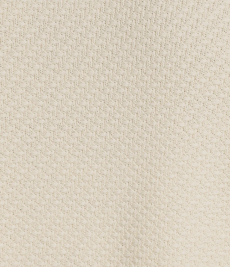 Rowm Textured Johnny Collar Sweater