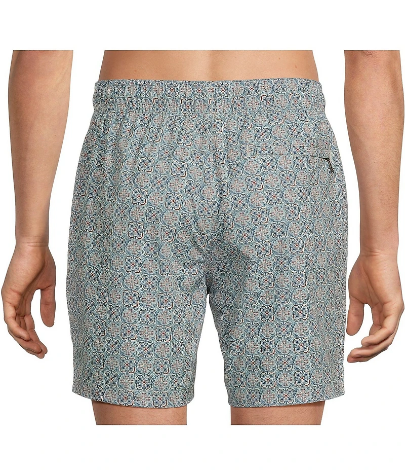 Rowm Tile Print 6#double; Swim Trunks