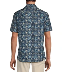 Rowm Tourister Rec & Relax Short Sleeve Swirl Print Shirt