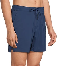 Rowm Trailwave Solid 7#double; Inseam Hybrid Swim Trunks