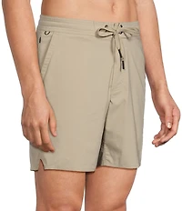 Rowm Trailwave Solid 7#double; Inseam Hybrid Swim Trunks