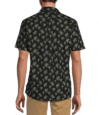 Rowm's Outsider's Oasis Short Sleeve Mini Palm Print Shirt