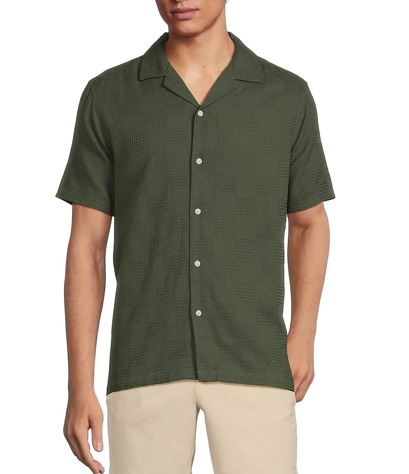 Rowm's Outsider's Oasis Short Sleeve Textured Solid Shirt