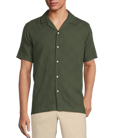 Rowm's Outsider's Oasis Short Sleeve Textured Solid Shirt