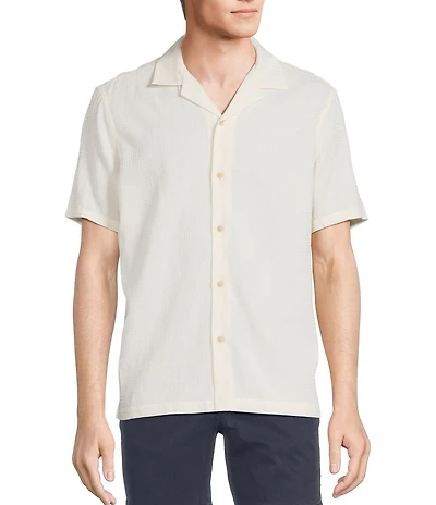 Rowm's Outsider's Oasis Short Sleeve Textured Solid Shirt
