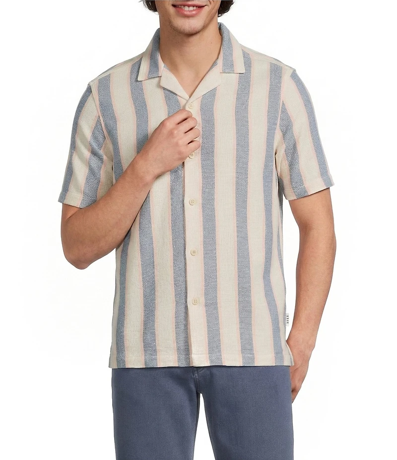 Rowm Short Sleeve Multi Open Weave Shirt