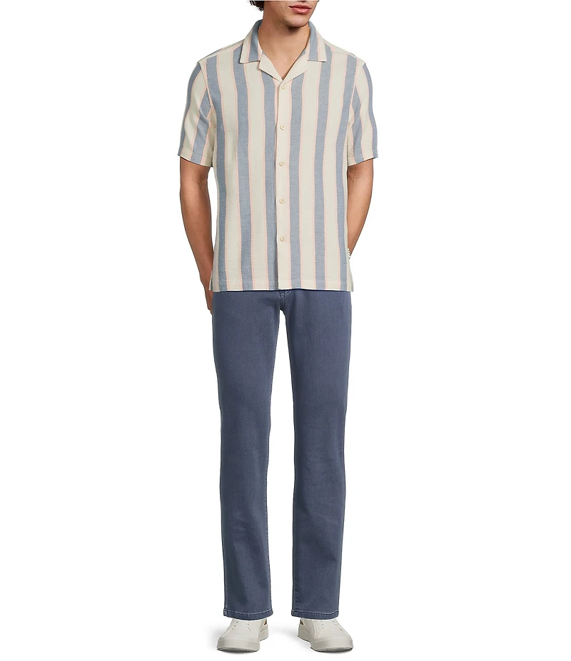 Rowm Short Sleeve Multi Open Weave Shirt