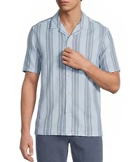 Rowm Short Sleeve Tonal Open Weave Shirt