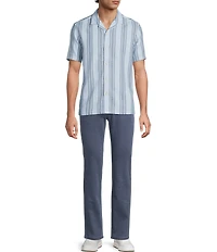 Rowm Short Sleeve Tonal Open Weave Shirt