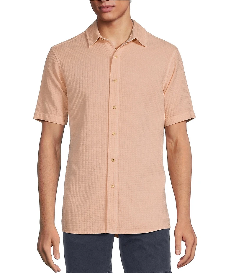 Rowm's Tourister Short Sleeve Solid Waffle Shirt