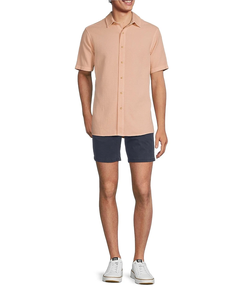 Rowm's Tourister Short Sleeve Solid Waffle Shirt