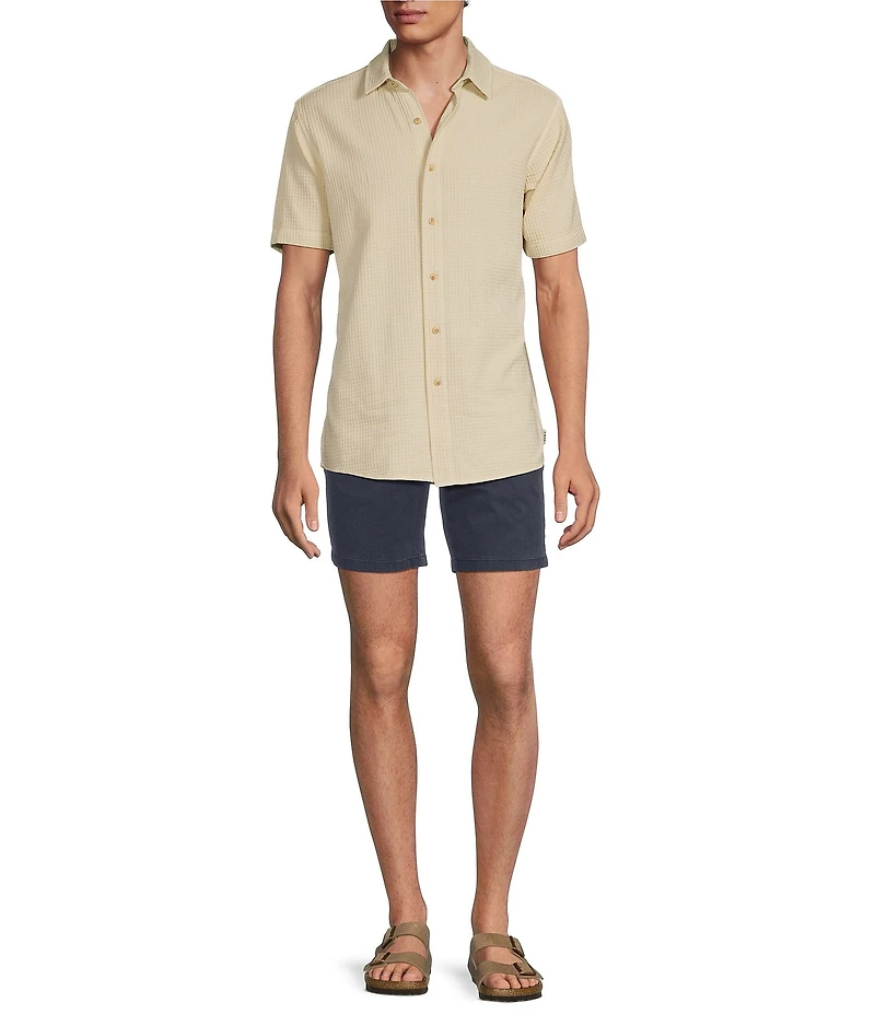 Rowm's Tourister Short Sleeve Solid Waffle Shirt