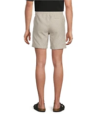 Vertical Stripe 7#double; Inseam Dobby Shorts