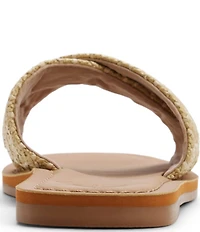 Roxy Andreya Woven Raffia Cross Band Slide Sandals