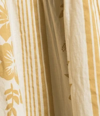 Roxy Azalea Stripe Printed Long A-Line Midi Dress