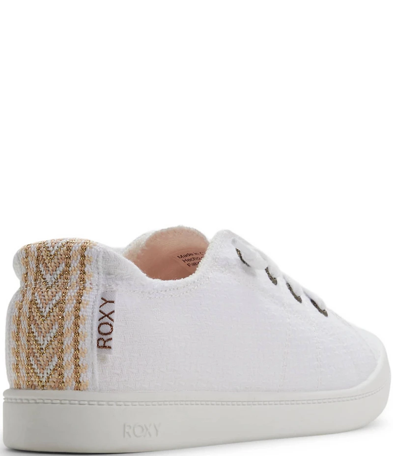 Roxy Bayshore Plus II Woven Laced Slip On Sneakers