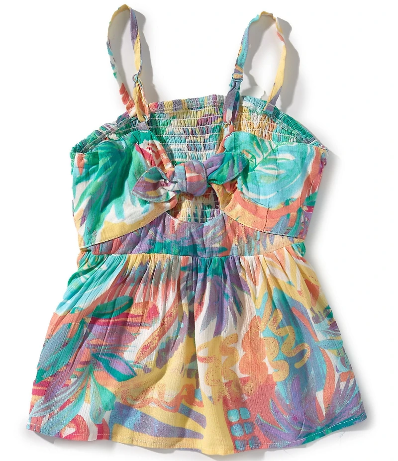 Roxy Big Girls Allover Tropical Print Shore Line Tank