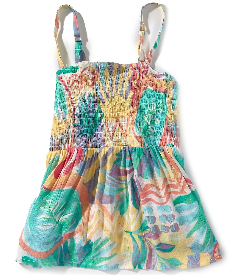 Roxy Big Girls Allover Tropical Print Shore Line Tank