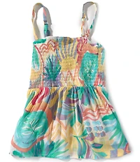 Roxy Big Girls Allover Tropical Print Shore Line Tank