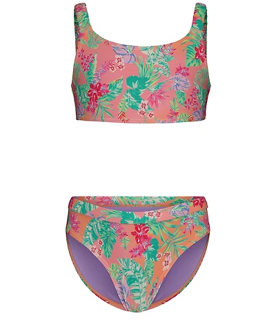 Roxy Big Girls Coastal Breeze Bikini Top & Matching Bikini Bottom 2-Piece Swimsuit