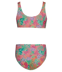 Roxy Big Girls Coastal Breeze Bikini Top & Matching Bikini Bottom 2-Piece Swimsuit
