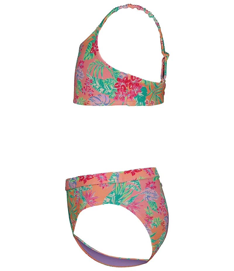Roxy Big Girls Coastal Breeze Bikini Top & Matching Bikini Bottom 2-Piece Swimsuit