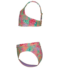 Roxy Big Girls Coastal Breeze Bikini Top & Matching Bikini Bottom 2-Piece Swimsuit