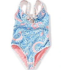 Roxy Big Girls Floral-Printed One Piece Swimsuit