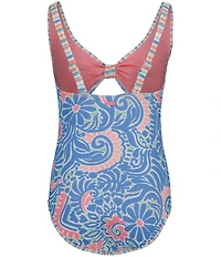 Roxy Big Girls Floral-Printed One Piece Swimsuit