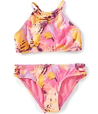Roxy Big Girls High Neck Cross Back Beach Bliss Bikini 2-Piece Set