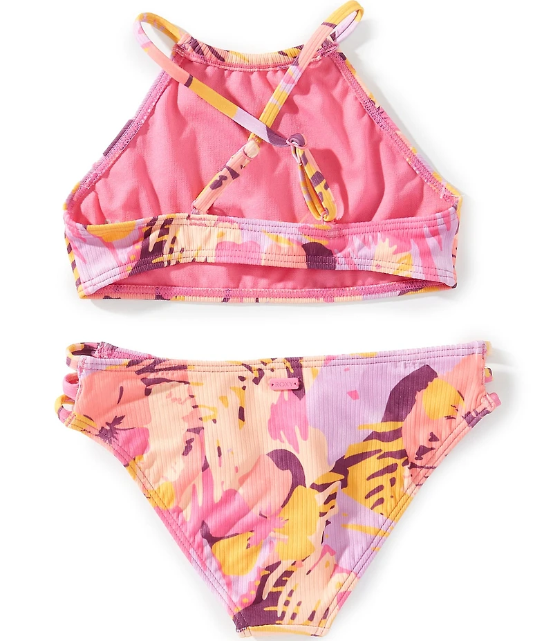 Roxy Big Girls High Neck Cross Back Beach Bliss Bikini 2-Piece Set