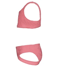 Roxy Big Girls Hula Loop Solid-Floral-Textured Tankini Top & Matching Bikini Bottom 2-Piece Swimsuit